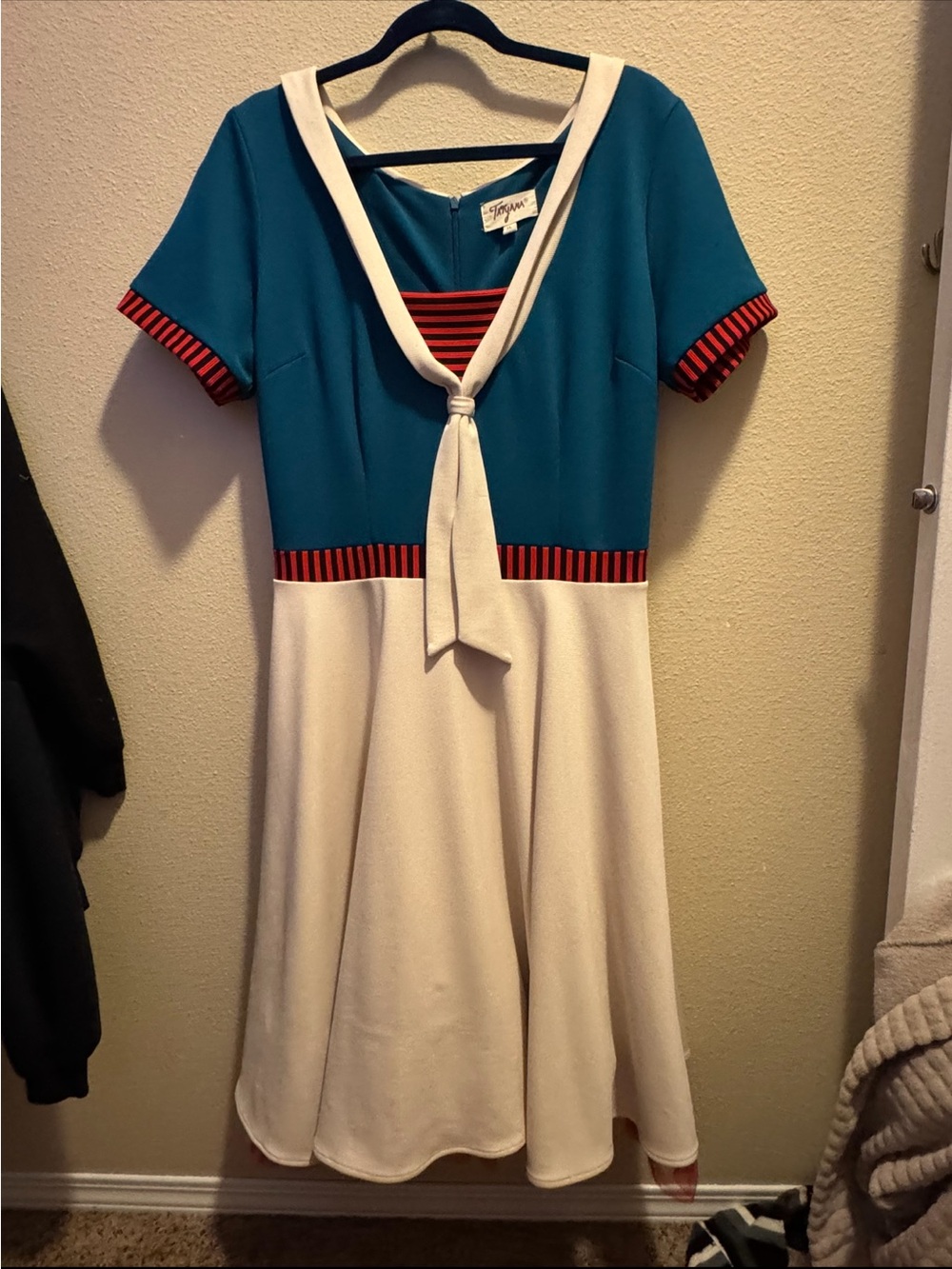 Tatyana sailor inspired swing dress.